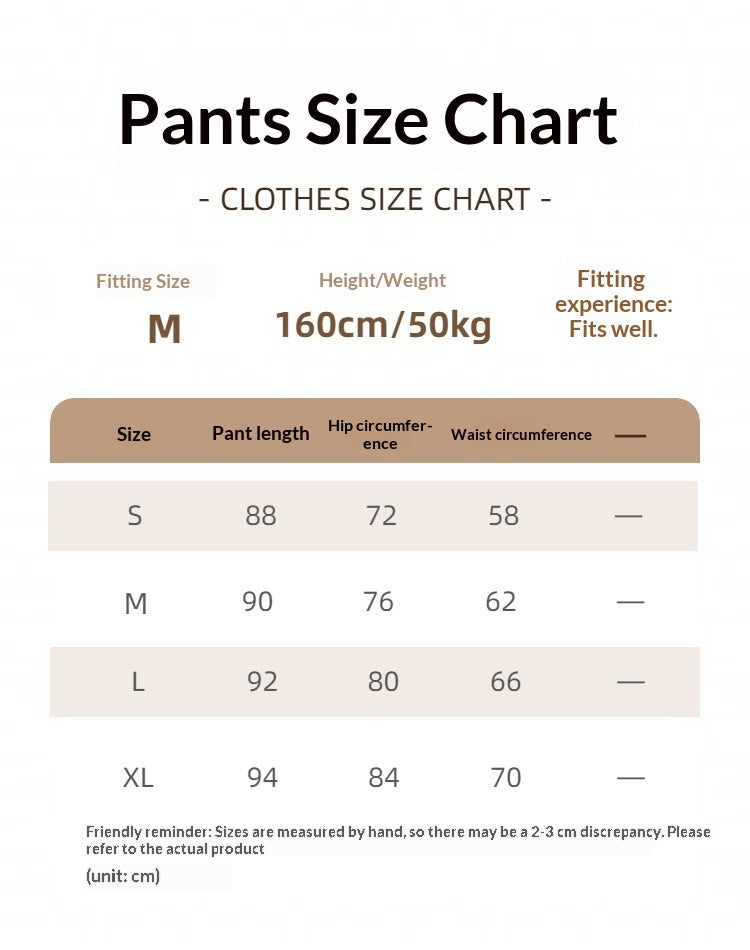 Women's Lace-Trim Nylon Yoga Pants - S to XL waist hip and length chart