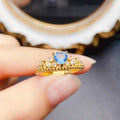 Fashionable And Unique Natural Topaz Ring