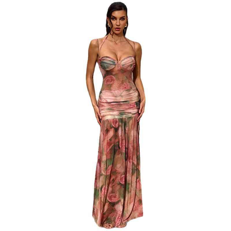 Sexy Strap A-Style New Womens Low-Cut Slim-Fit Dress