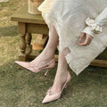 Stiletto Pumps with Bow Detail – Pointed Toe High Heels