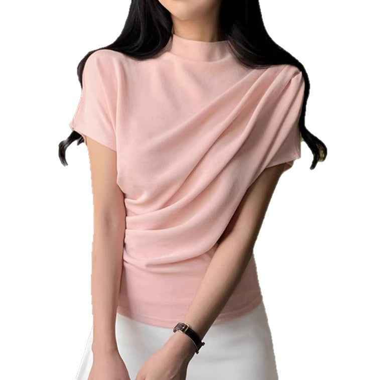 Women's Solid Colour Short-Sleeve Relaxed Top — 6 Colours