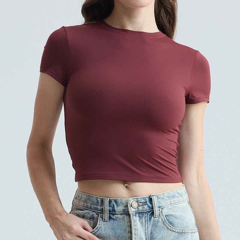 Tight-fitting Quick-drying Short-sleeve T-shirt Casual Top