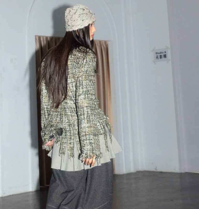 Structured Thick Coat – Regular Sleeve, Apricot