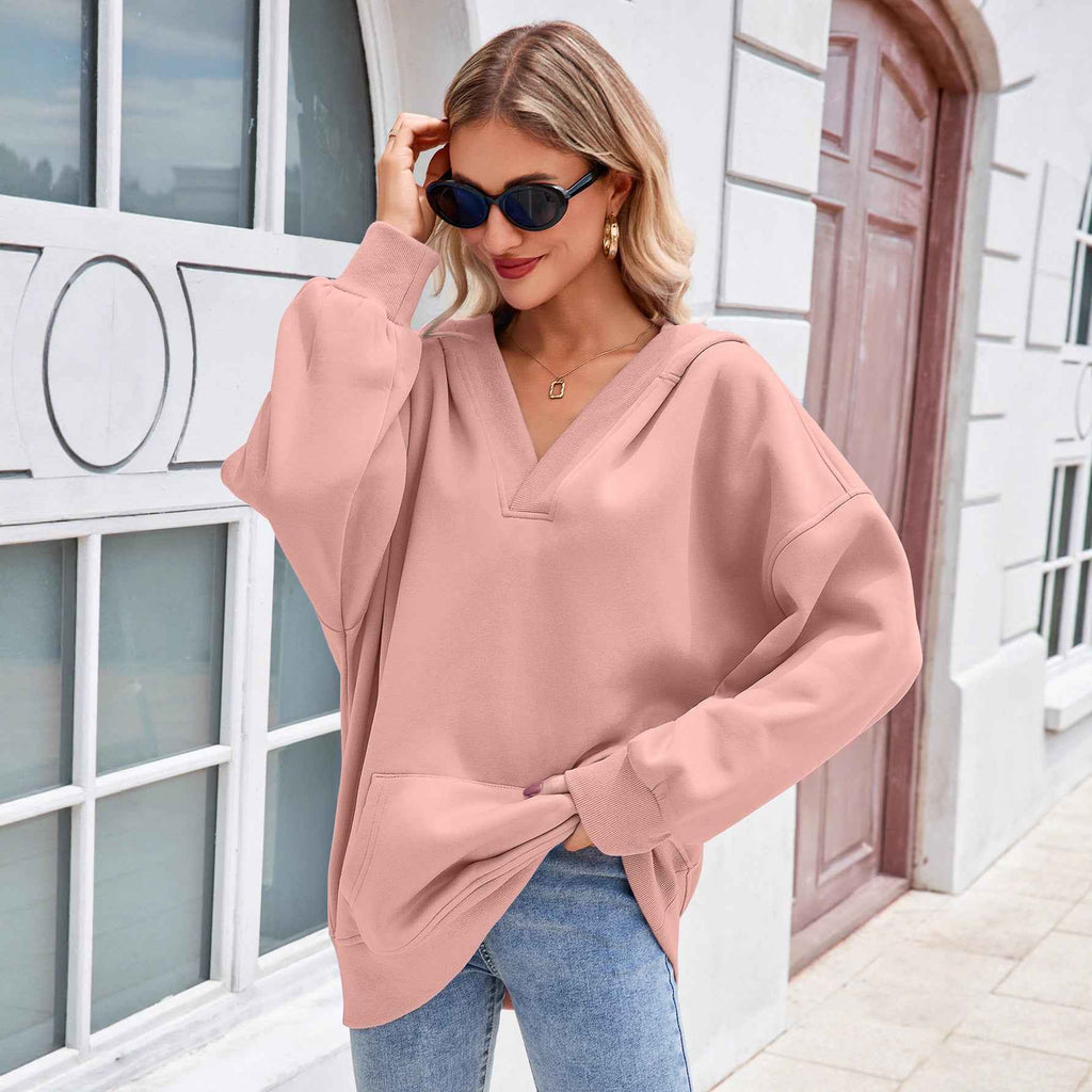 Women's Relaxed Fit Pullover Hoodie with Pockets