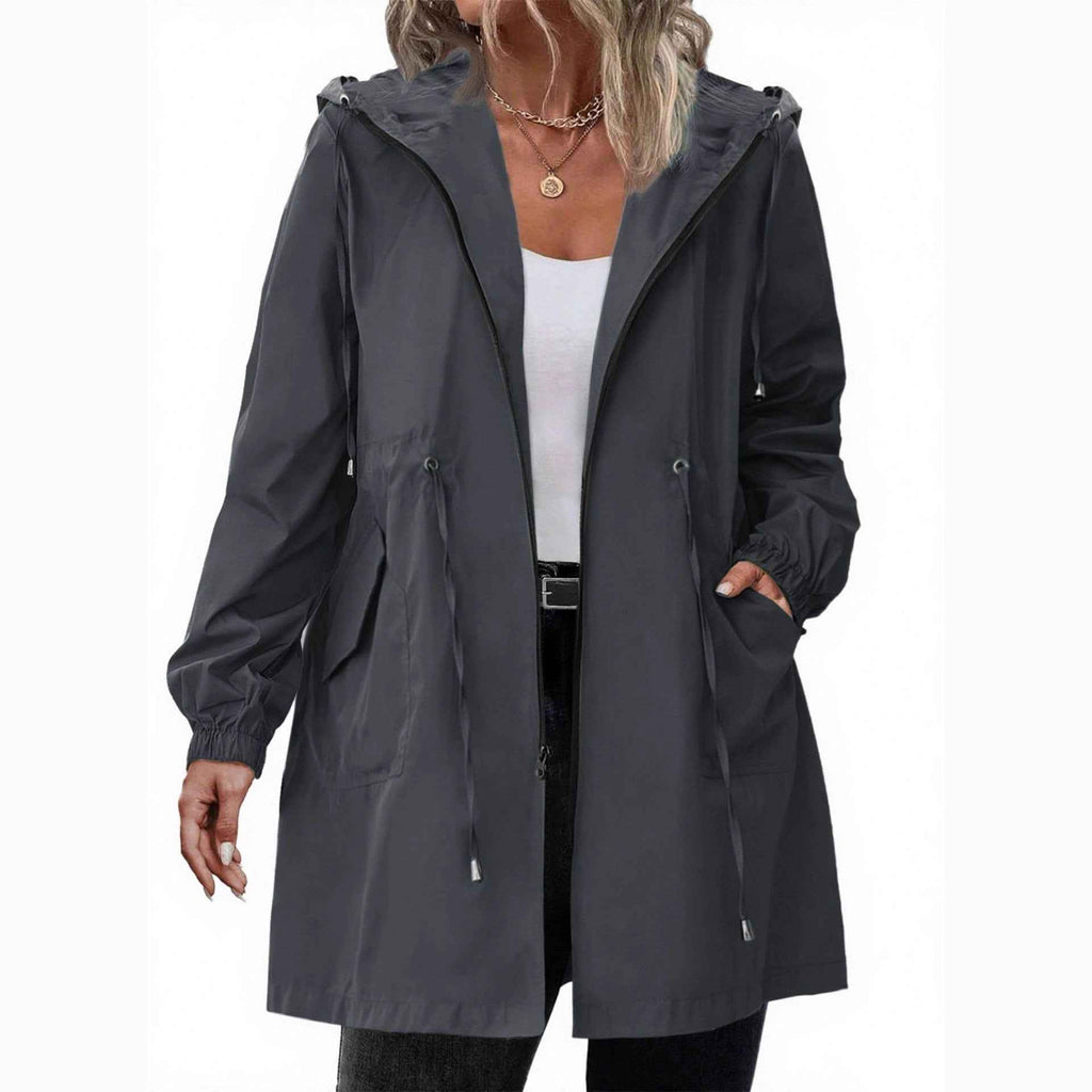 Plus-size Womens Outdoor Sportswear Lightweight Windbreaker