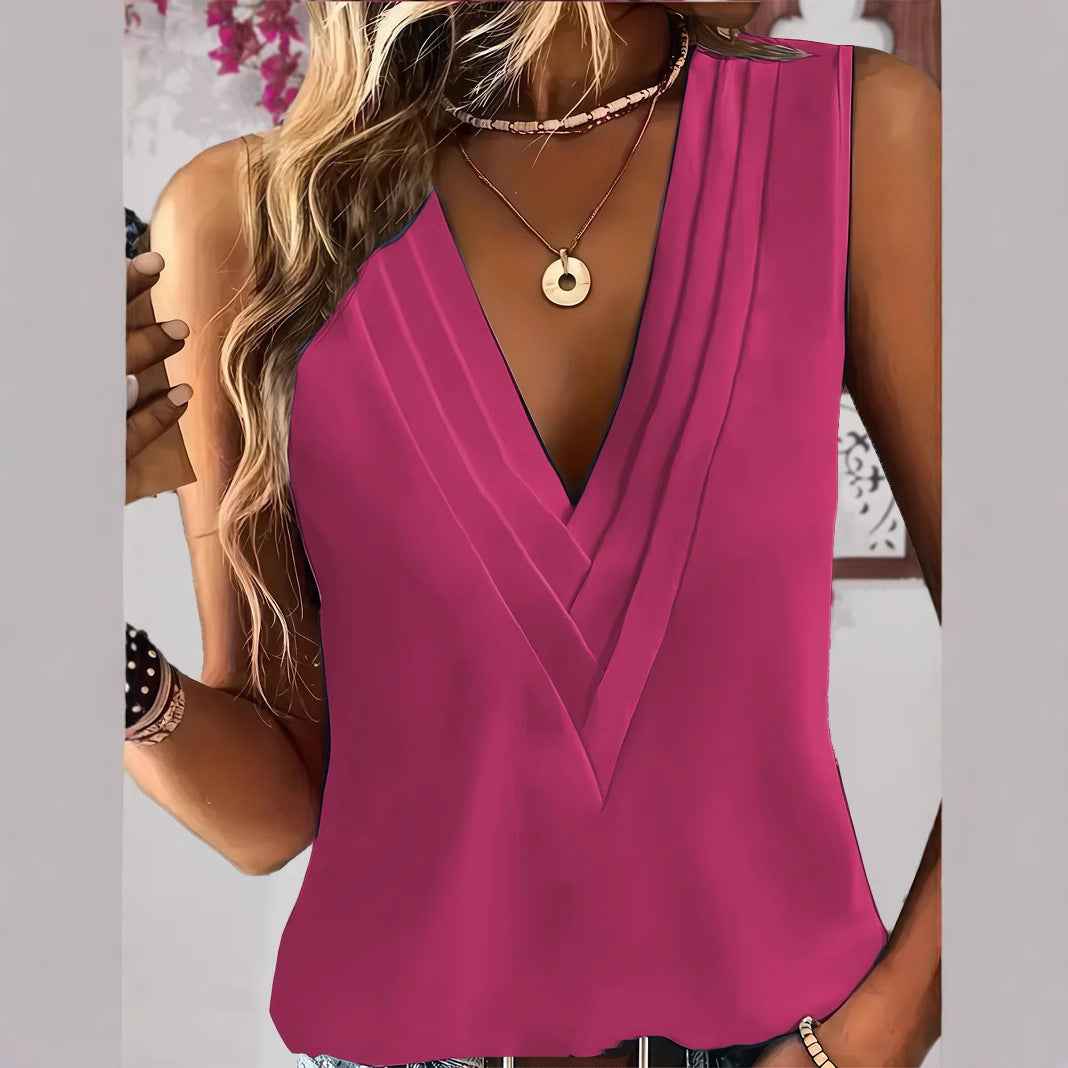 Knitted Fashionable Sleeveless Womens Vest Top In Plus Sizes
