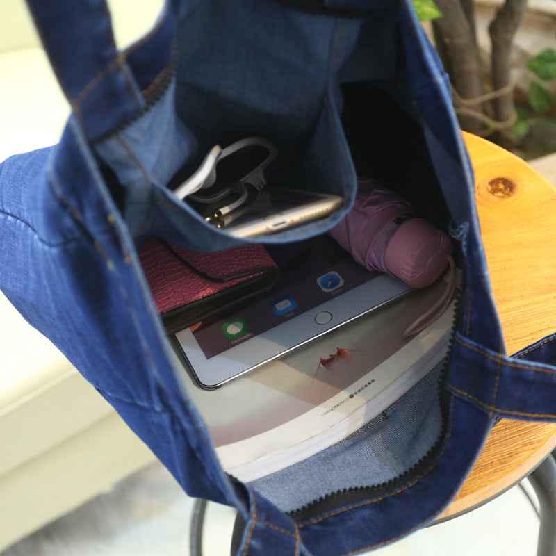 Denim Bag New Style Simple And Fashionable Korean style Fresh And Clean