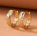 Micro Paved Cubic Zirconia Earrings Women Vintage Retro Earrings Fashion Versatile Popular Jewelry