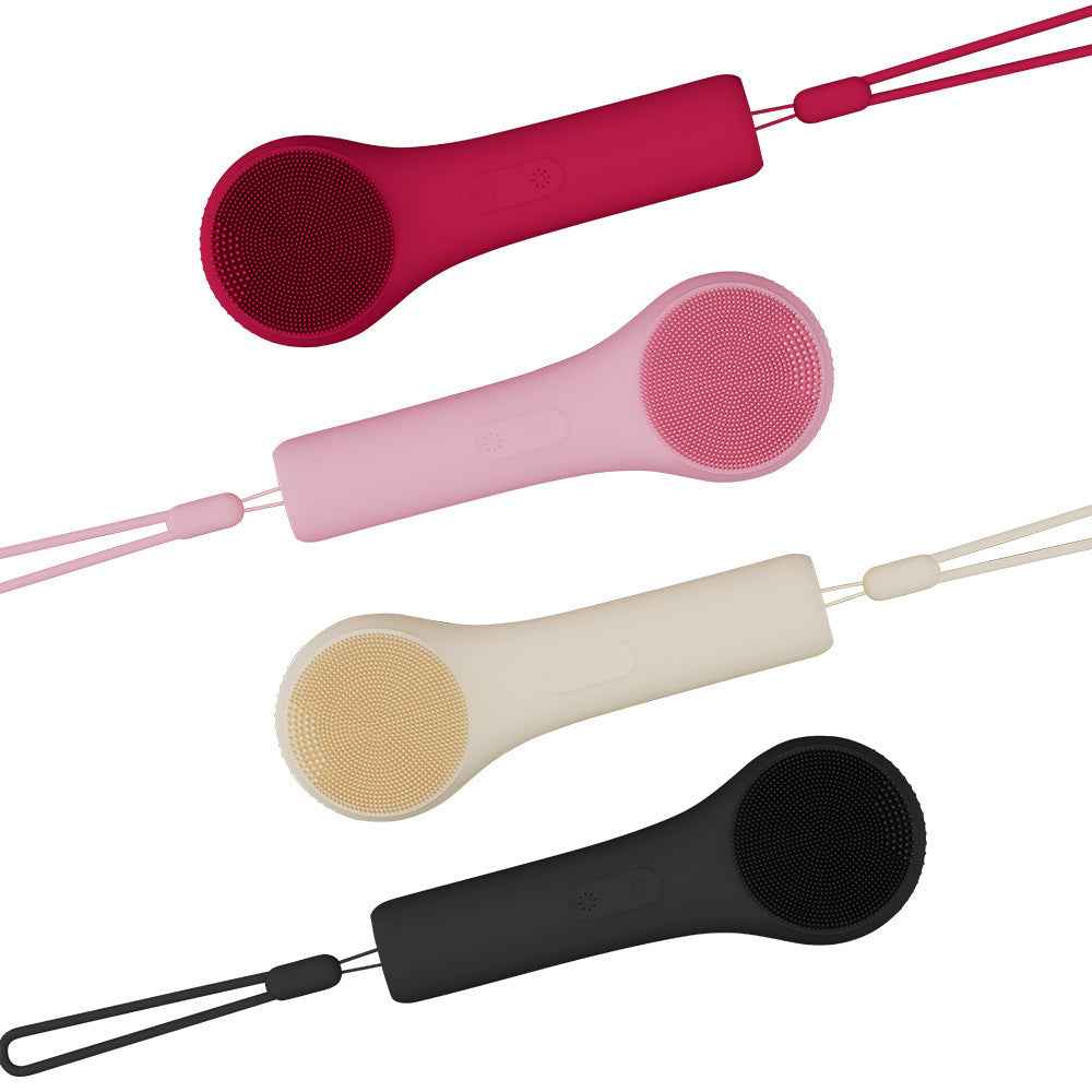 Ultrasonic Silicone Facial Cleanser – Deep Cleanse, Massage & Warm Compress