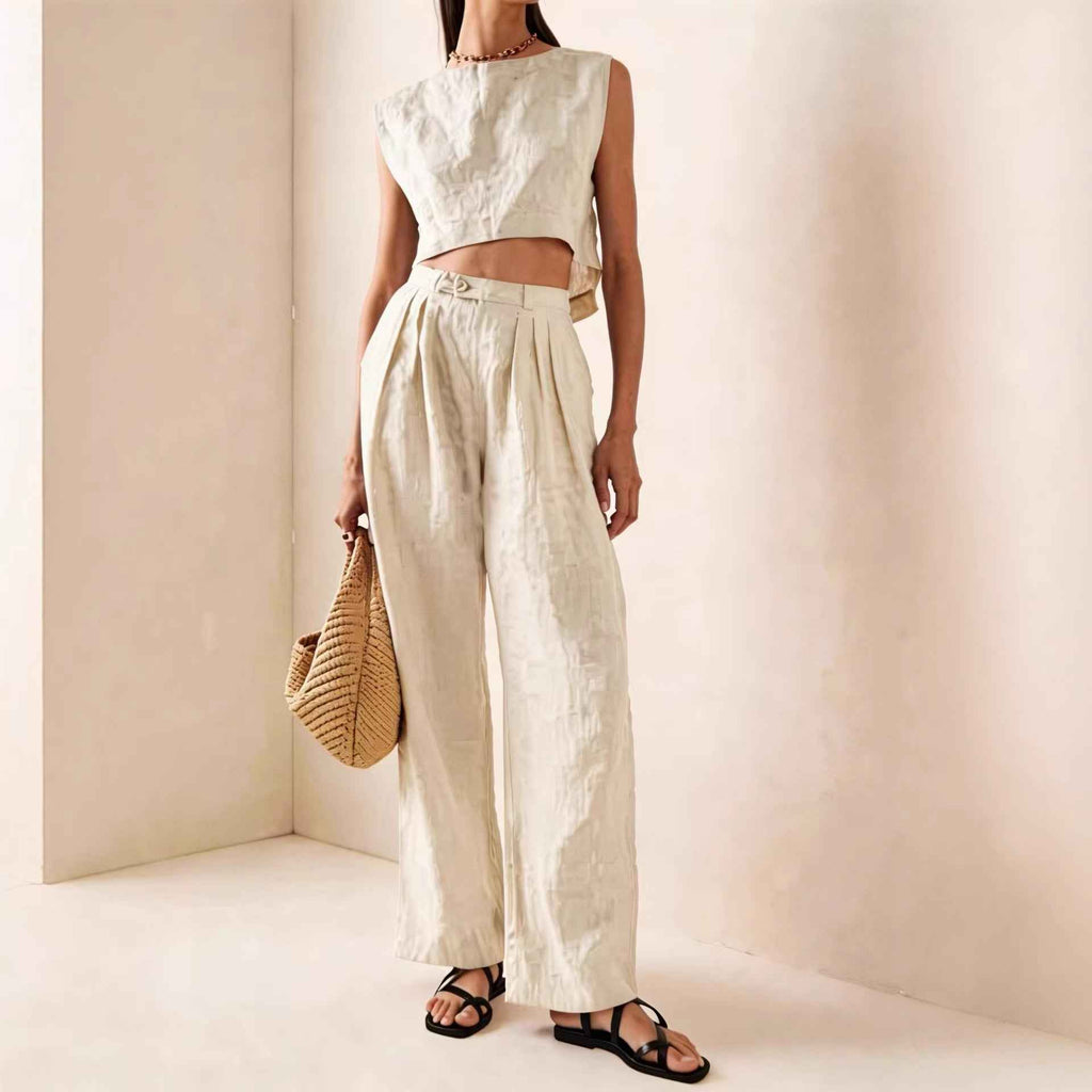 Crew-Neck Loose Co-Ord Set — 5 Colours
