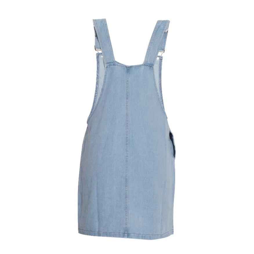 Women's Denim Mini Dress – Off-Shoulder Suspender Style, S–XXL