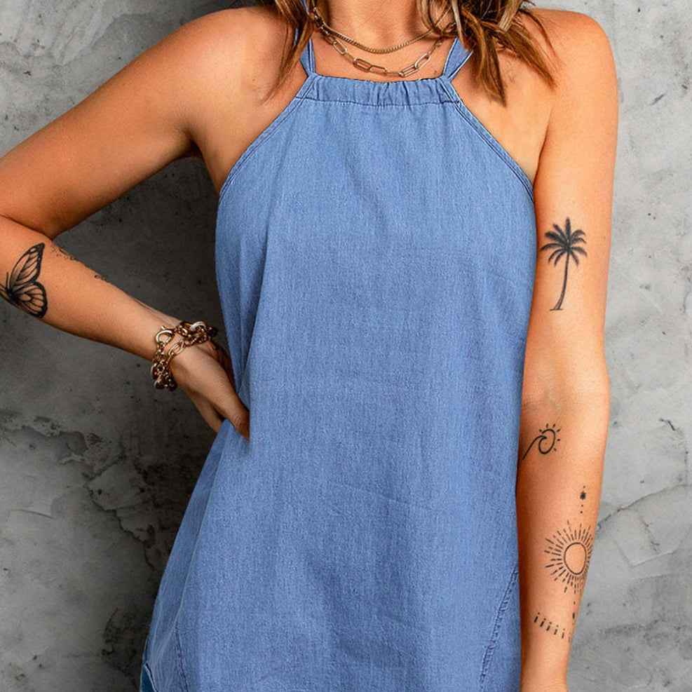 Womens Casual Strap Halter Vest