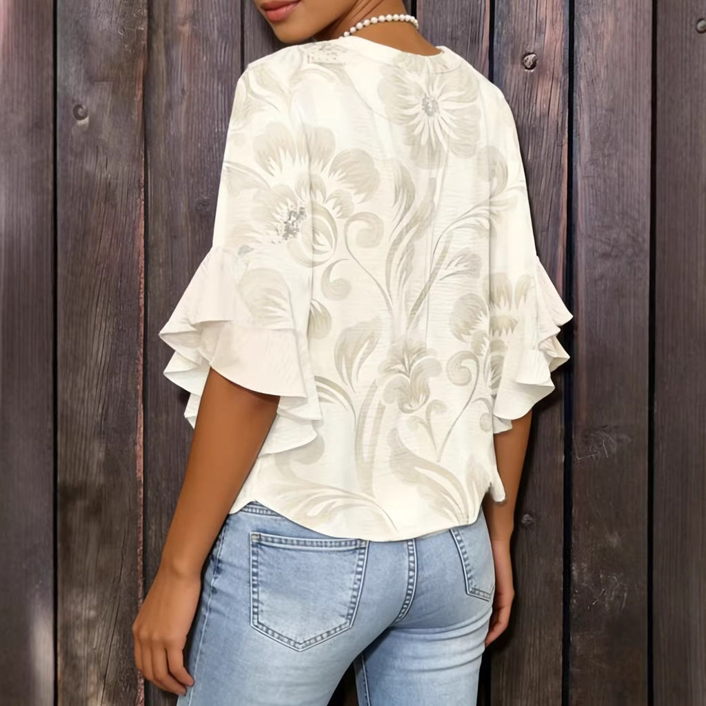 3D Print Ruffled Sleeve T-Shirt