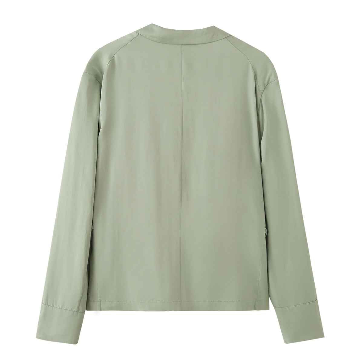 Womens Versatile Lace-up Waist-cinching Casual Jacket