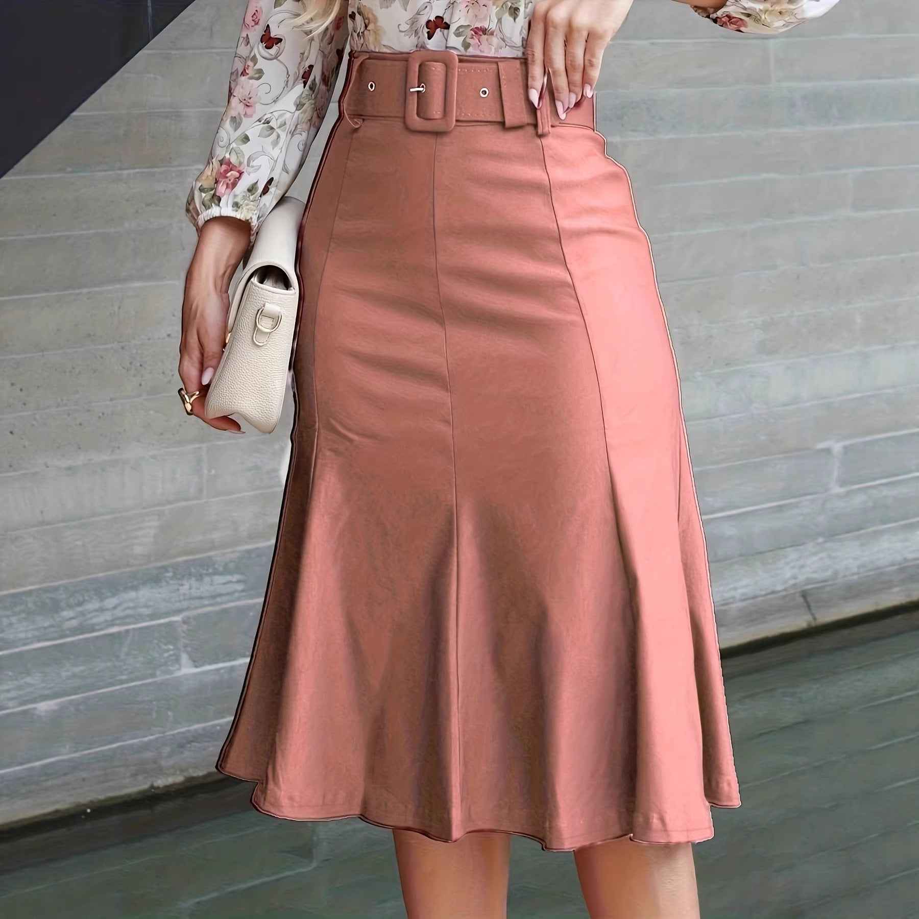 Fashionable Elegant And Minimalist High-waisted Mermaid Skirt That Covers The Hips