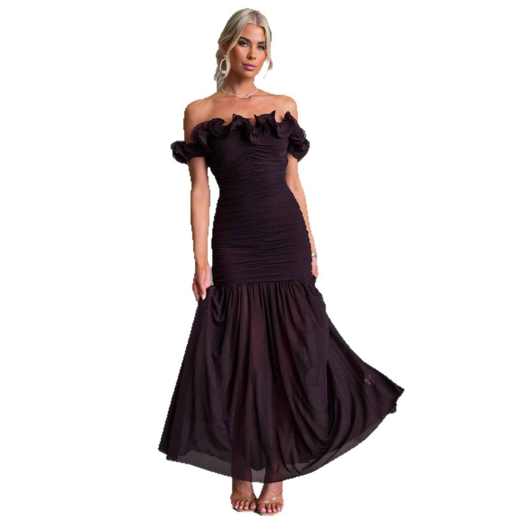 Mesh Bodycon Midi Dress