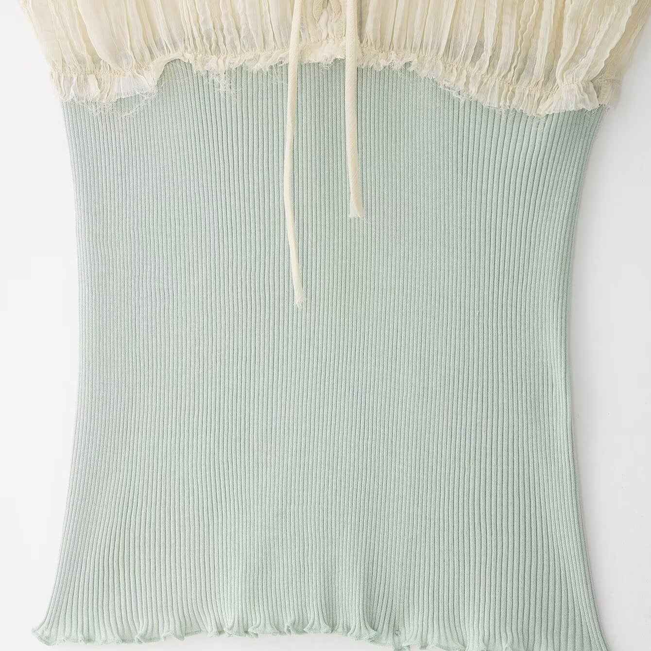 Women's Colour-Block Off-Shoulder Cami Top