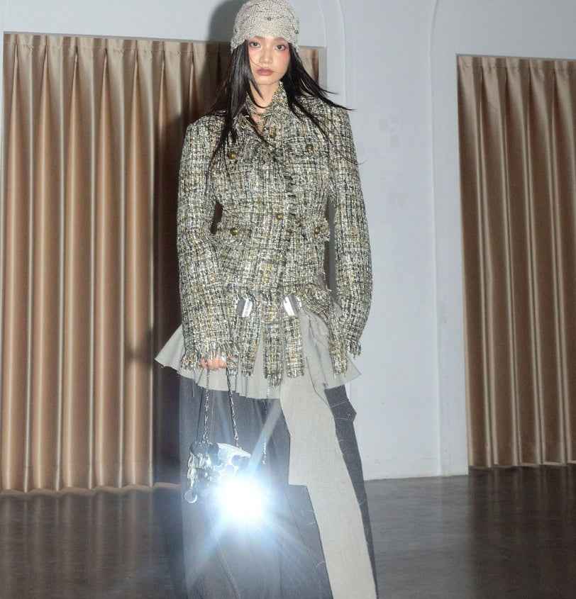 Structured Thick Coat – Regular Sleeve, Apricot