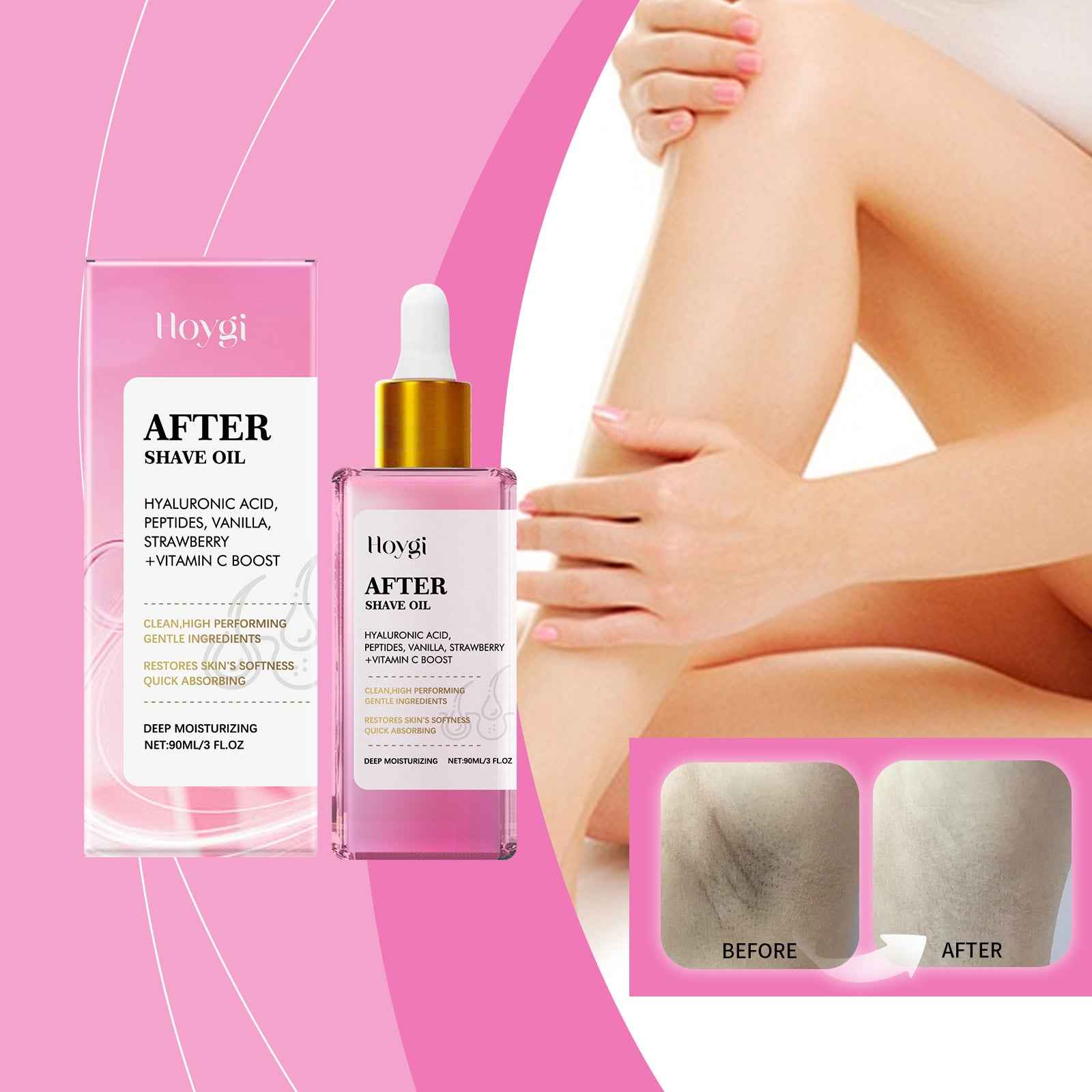Strawberry After-Shave & Hair Removal Repair Oil – 90ml