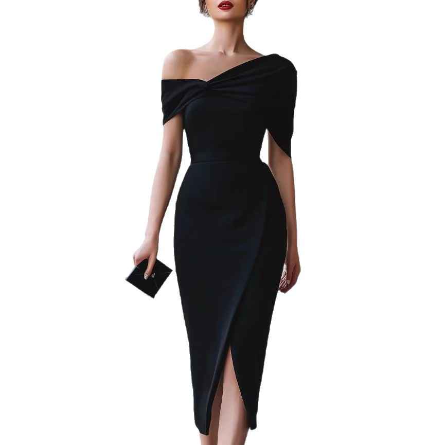 Women's Slim-Fit Patchwork Bodycon Midi Dress — 3 Colours