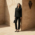 Korean-style Chic Blazer And Trousers Two-piece Set For Women