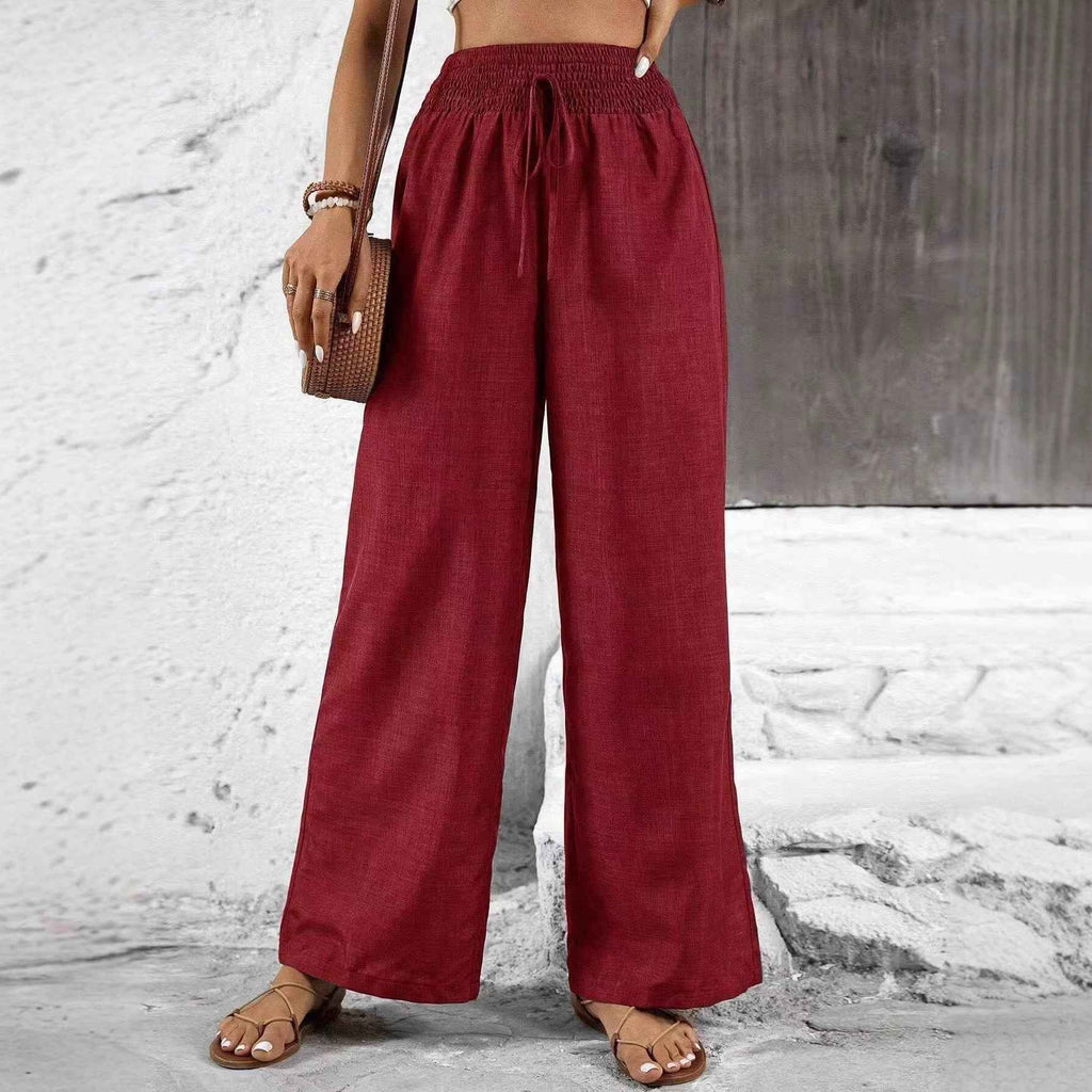 High-Waist Straight-Leg Trousers — 7 Colours, S–XXL