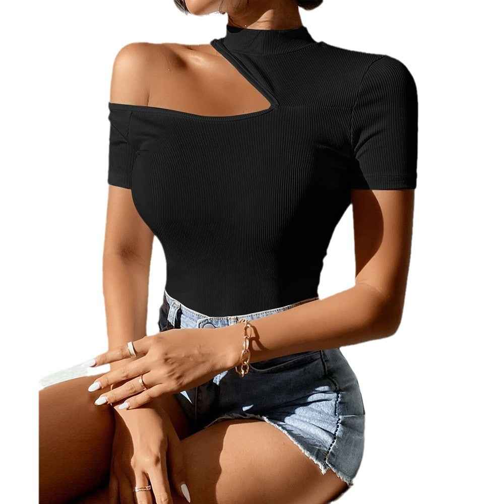 Off-Shoulder Cropped Pullover Top
