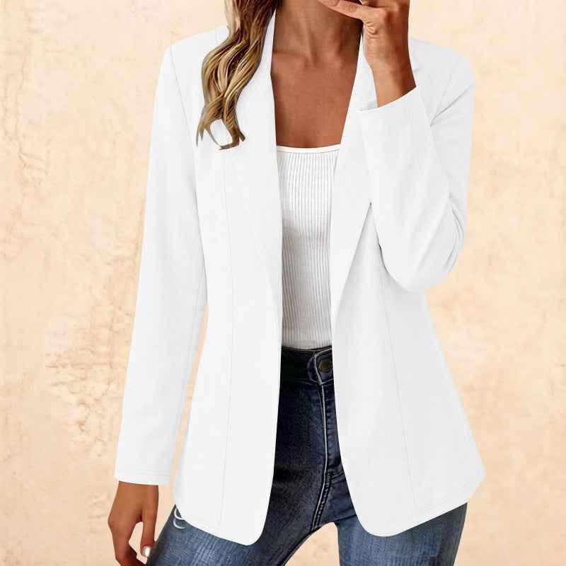 Long Open-Front Blazer – Slim Fit Coat | 8 Colours
