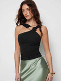Summer New Halter-neck Off-shoulder Top Sleeveless Vest For Women