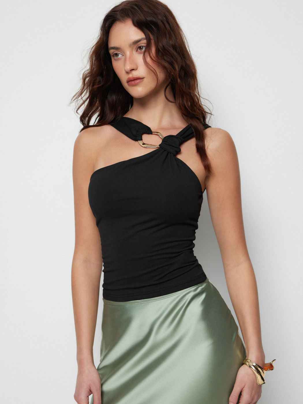 Summer New Halter-neck Off-shoulder Top Sleeveless Vest For Women