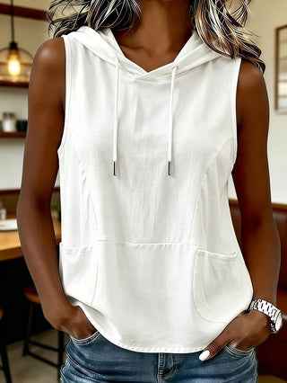 Hooded Sleeveless Tank Top