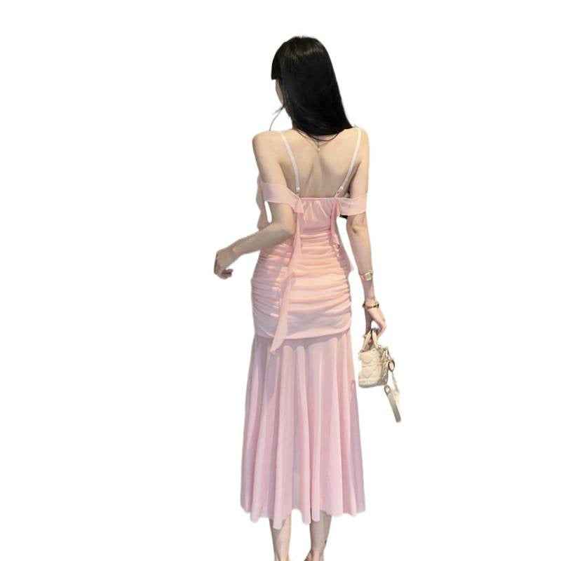 Sexy Tassel Patchwork Slip Dress