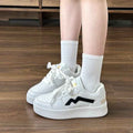 Fashionable, Trendy, Comfortable, Casual, Thick Soled, Versatile, Classic White Shoes For Women, Instagram Street Photography, American Retro Skateboarding Shoes, Summer