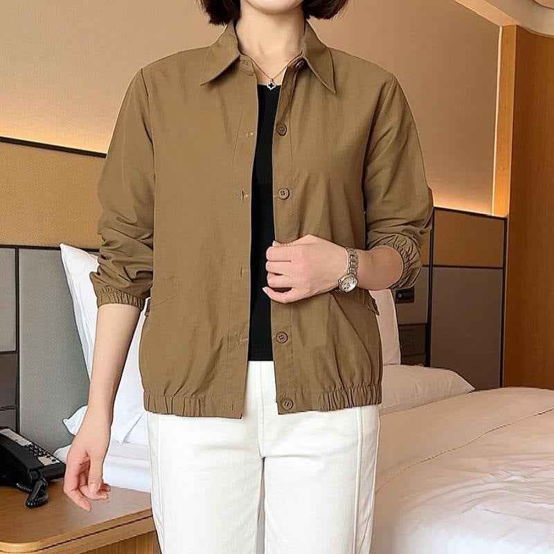 Women's Loose Cropped Jacket – Plus Size