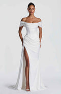 High-Slit Mermaid Maxi Dress – Sleeveless Evening Gown