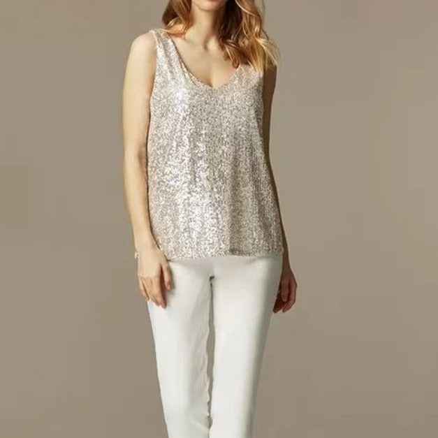 Women's Outerwear Sequin Top Camisole