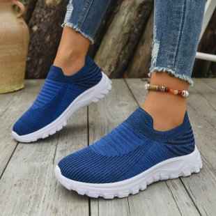 Women’s Mesh Slip-On Platform Sneakers – Breathable Wedge Trainers | Sizes 36–43