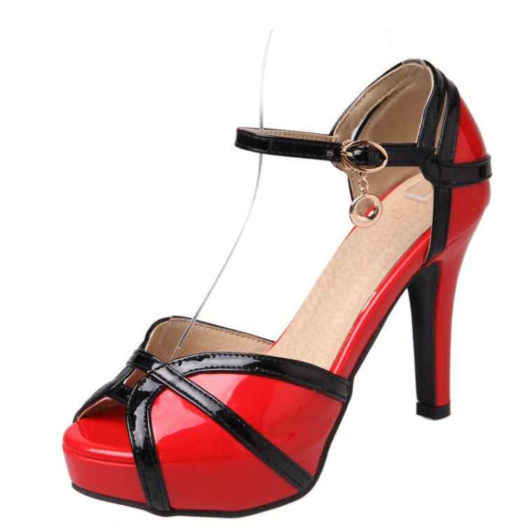Summer Stiletto-heel Peep-toe Sandals With A Platform