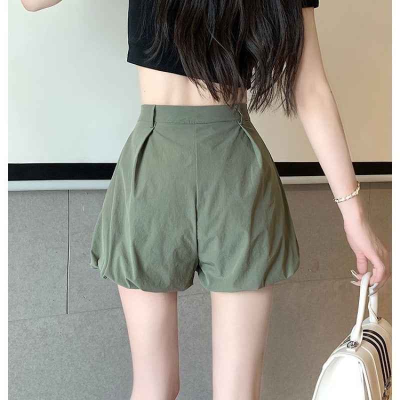 Wide-Leg Cropped Trousers – High-Waist Casual Pants for Women