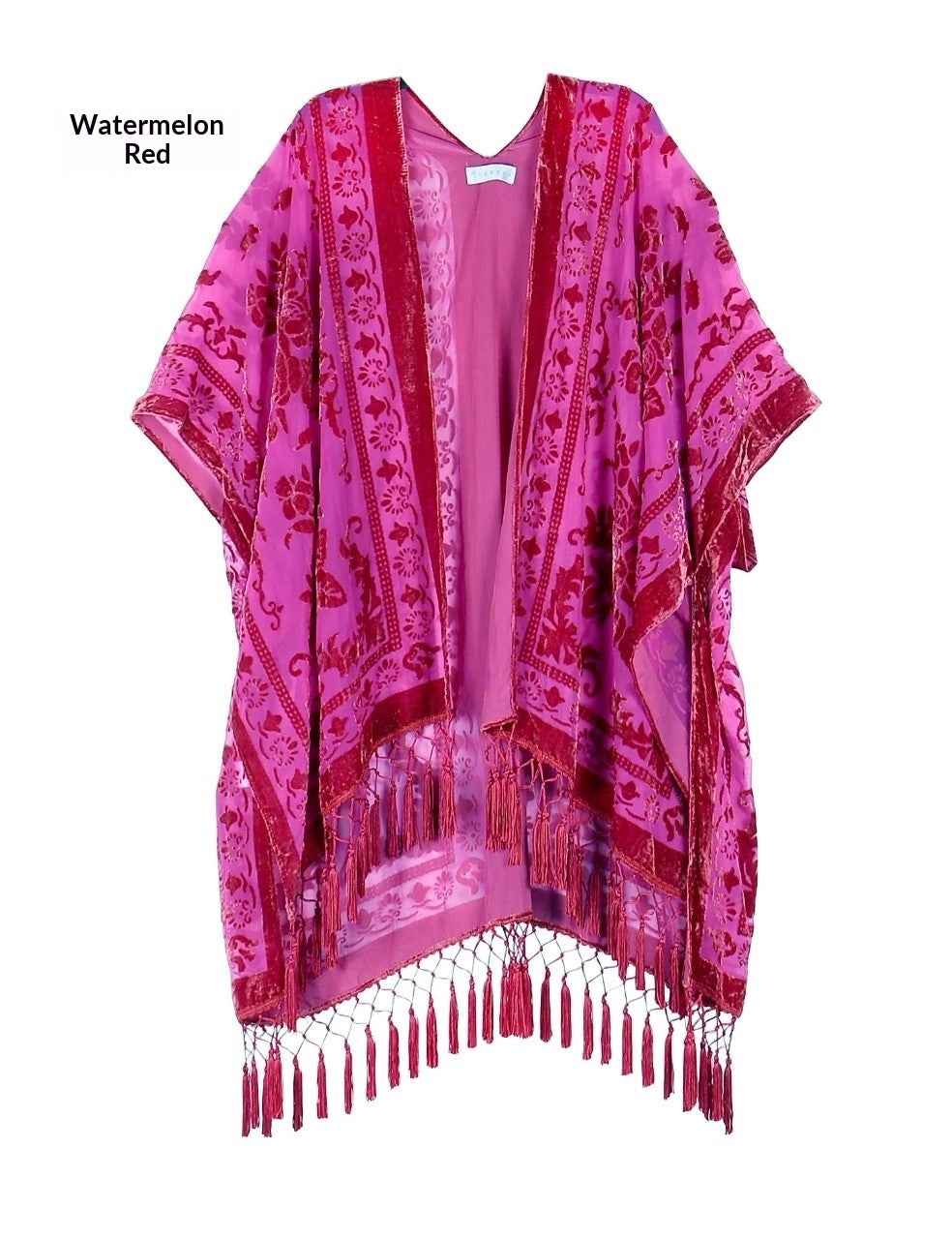 Bohemian Fringed Shawl – Handmade Long Wrap, 19 Colors