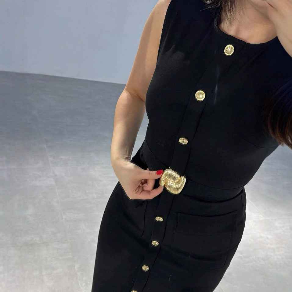 Women's Sleeveless Asymmetric Hem Dress