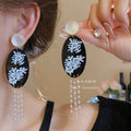 Blue Heart Clip On Stud Earrings For Women Girls Non Piercing Elegant Jewelry