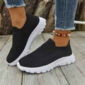 Women’s Mesh Slip-On Platform Sneakers – Breathable Wedge Trainers | Sizes 36–43