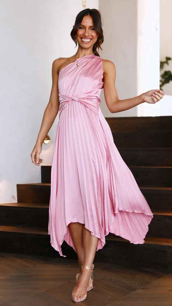 Women's Asymmetric Hem Sleeveless Maxi Dress
