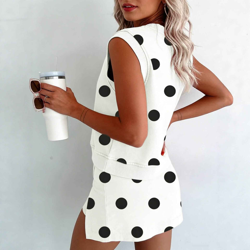 Women's Sleeveless Tank Top & Shorts Two-Piece Set — 5 Colours