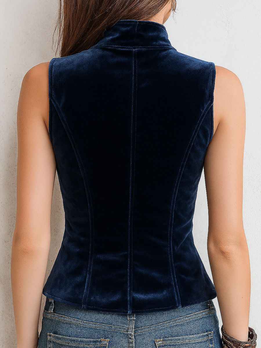 Womens Formal French V-neck Blouse