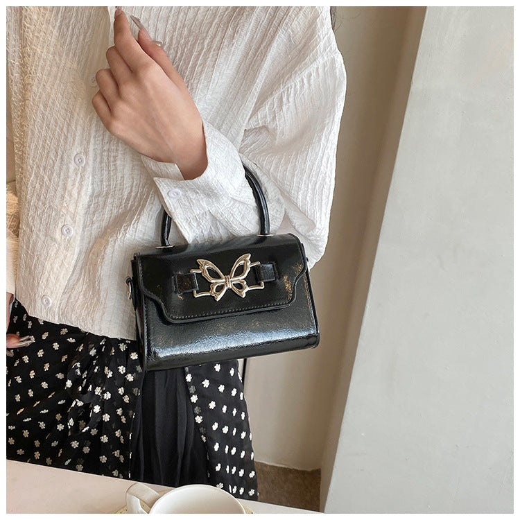 PU Leather Patchwork Square Tote Bag