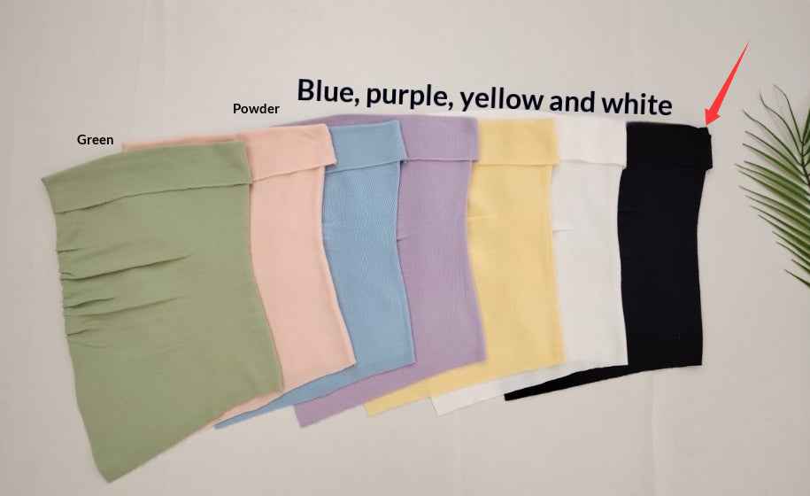 Stretchy Strapless Tube Top — Core-Spun, One Size, 7 Colours
