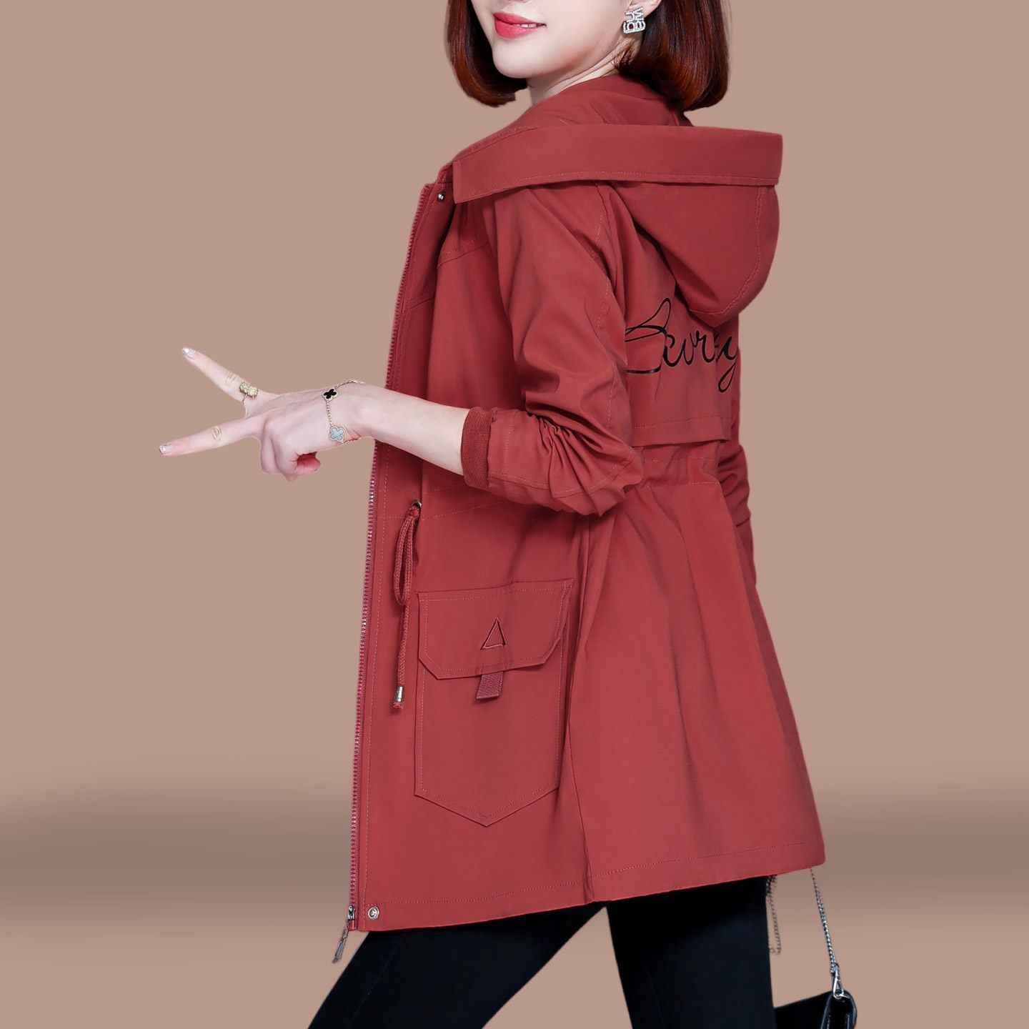 Elegant Loose-Fit Windproof Jacket — 4 Colours, M–4XL