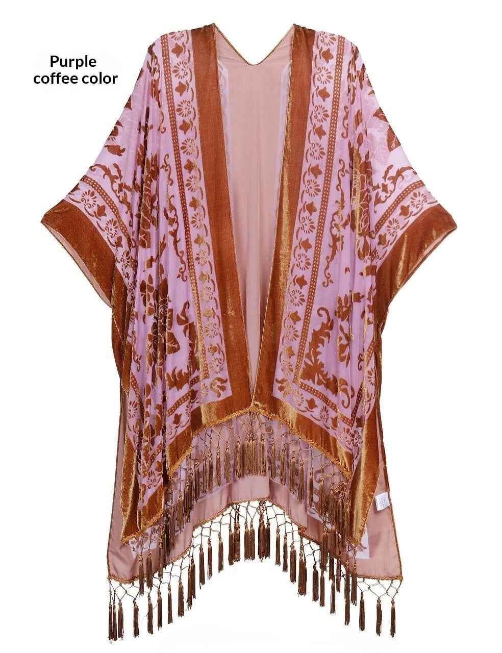 Bohemian Fringed Shawl – Handmade Long Wrap, 19 Colors